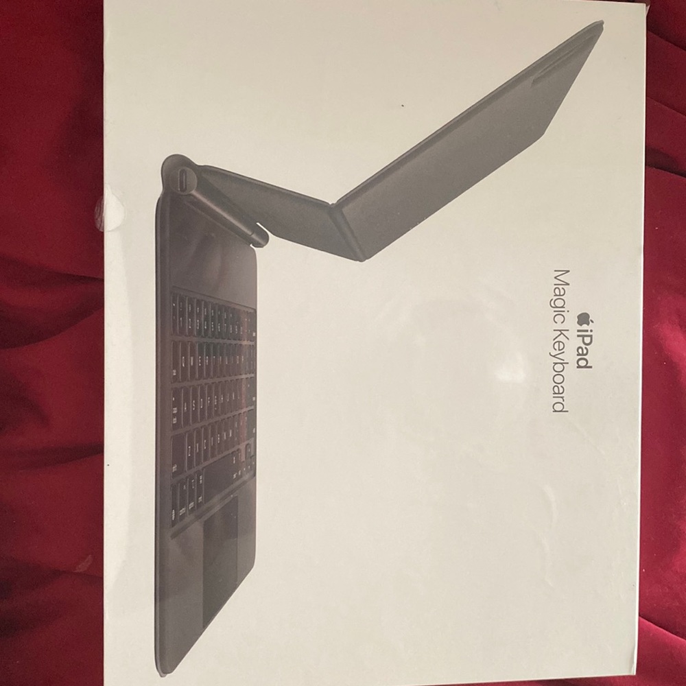 Magic keyboard, still in plastic